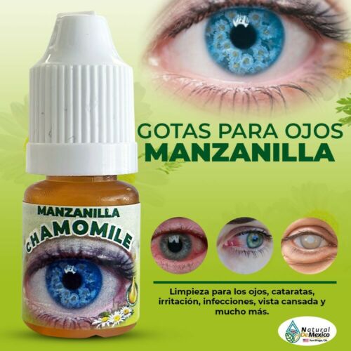 Gotas de Manzanilla Chamomile Herbal Eye Drops 100% Natural para Catar –  Natural De Mexico USA