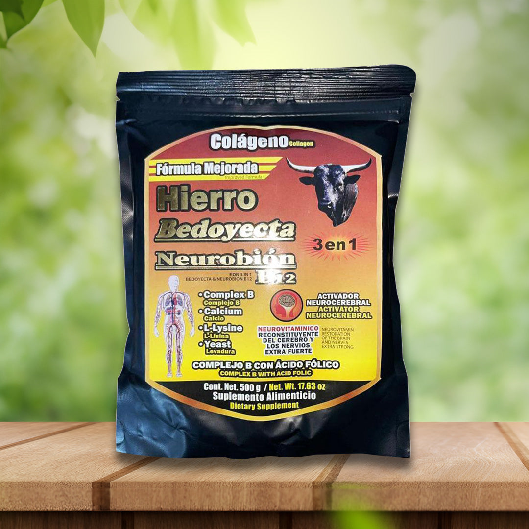 Suplemento en polvo Hierro Bedoyecta Neurobion B12 500g/ 17.63 oz