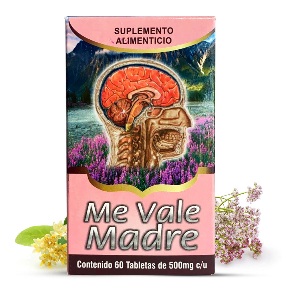 Me Vale Madre Suplemento 60 Pastillas Tratamiento para Dolor y Estrés