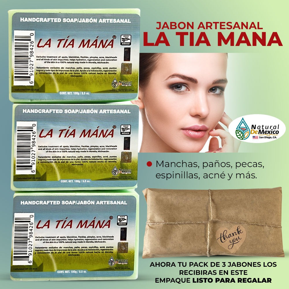 La Tia Mana 3 Pack Soap Bar