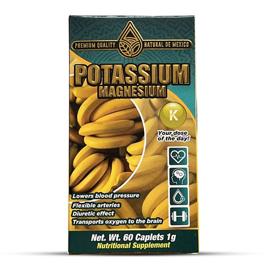 Suplemento Potasio Magnesio Potassium Magnesium Supplement 60 Caplets