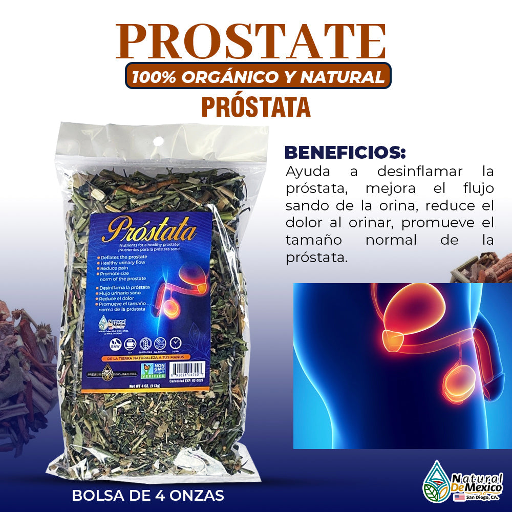 Próstata Compuesto Herbal 4 oz. 113 gr. Herbal Compound Prostate