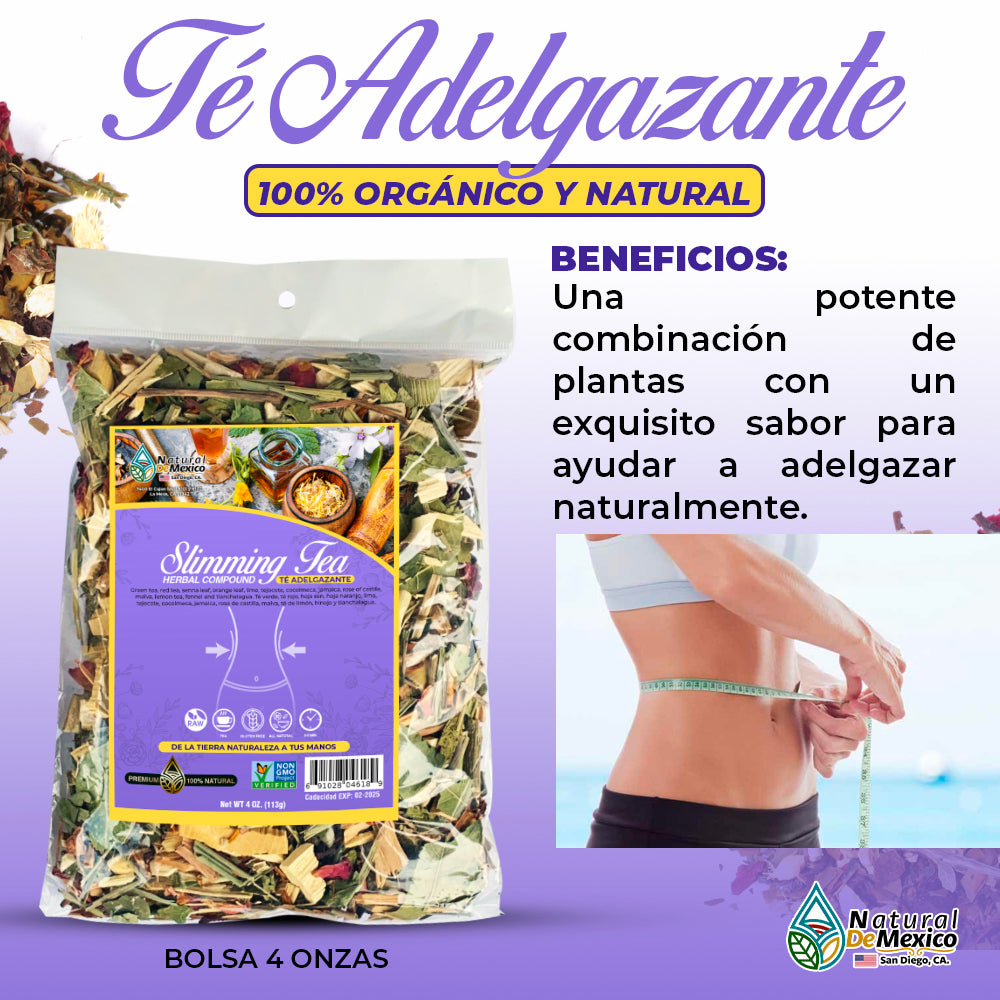 Té Adelgazante Herb Tea 4 oz. 113 gr. Compuesto Herbal Slimming Tea