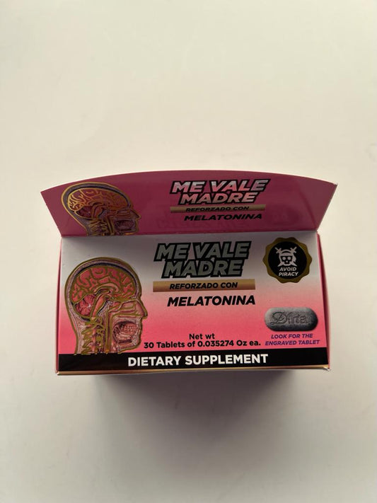 Me Vale Madre Pastillas Reforzado con Melatonina 30 Tabletas