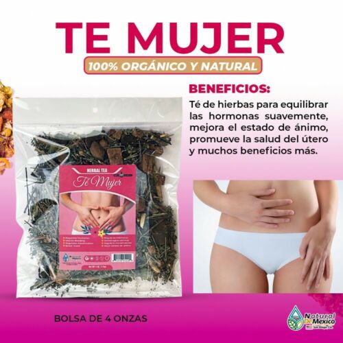 Te Mujer Woman Tea (Women Care BlendHerbs Tea) balance hormonal 4 onzas-113g.